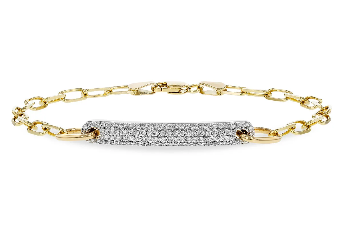 Diamond Bracelet in yellow & white