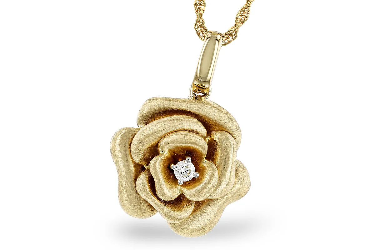 Diamond Necklace in yellow gold