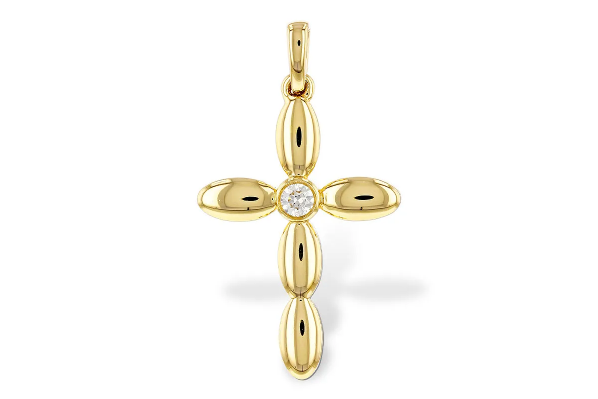 Diamond Pendant in yellow gold