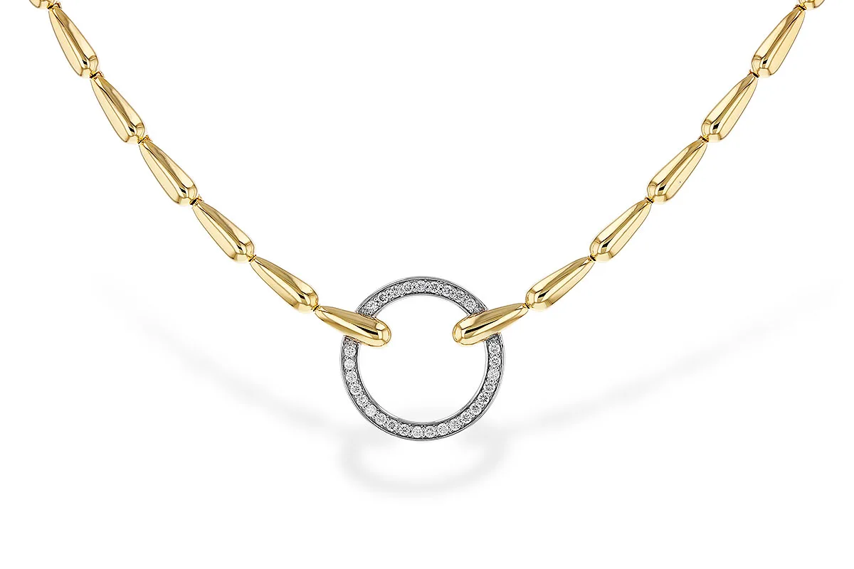 Diamond Necklace in yellow & white