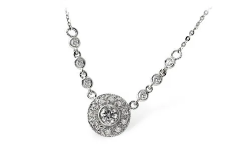 Diamond Necklace in white gold