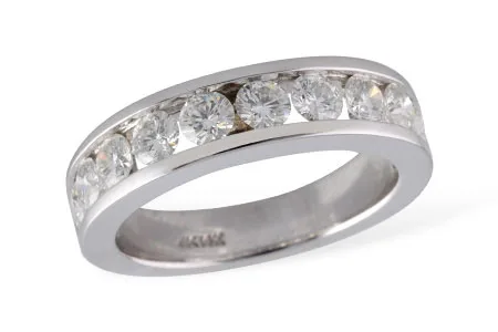 Diamond Wedding Band in white gold