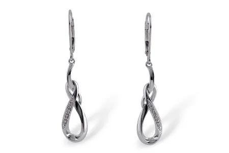 Diamond Earrings in white gold