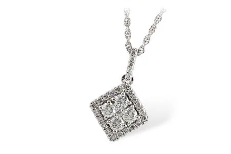 Diamond Necklace in white gold