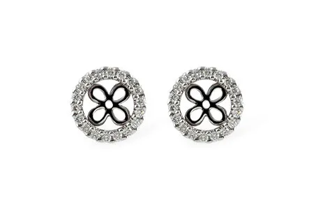 Diamond Earring Jackets in white gold