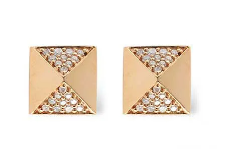 Diamond Earrings in rose gold