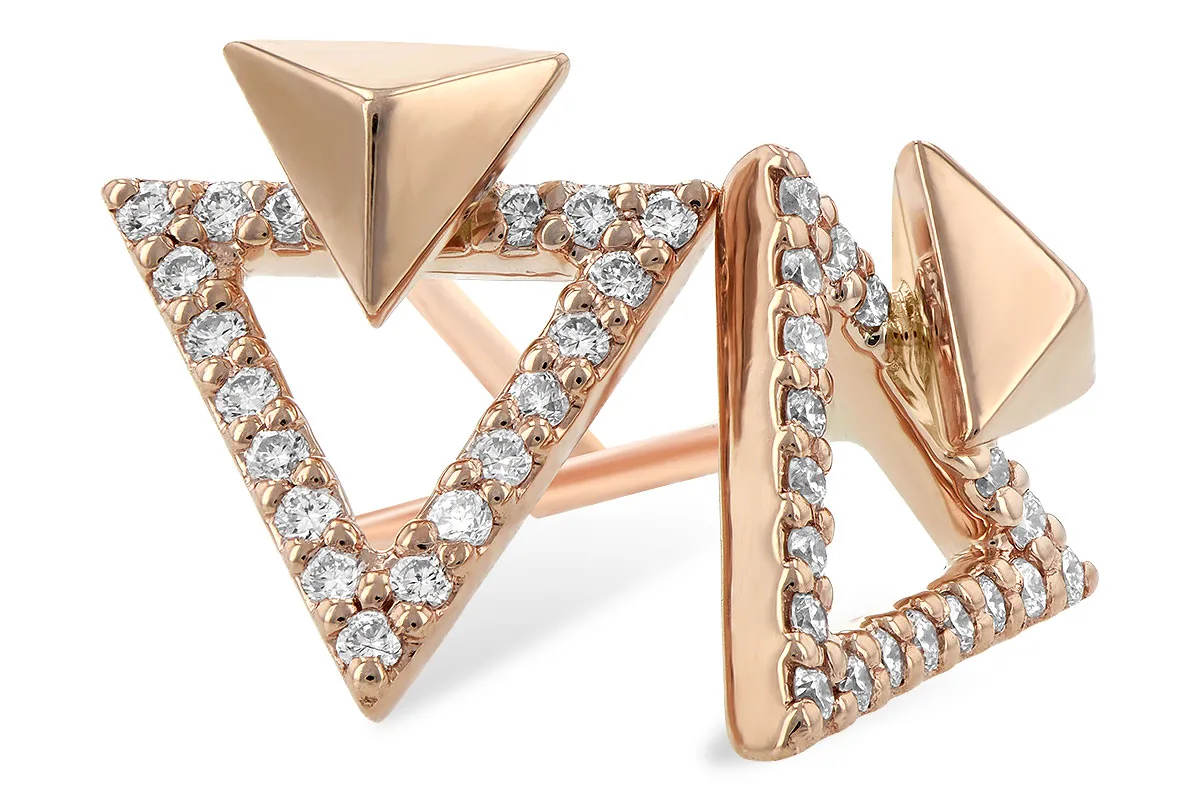 Diamond Earrings in rose gold