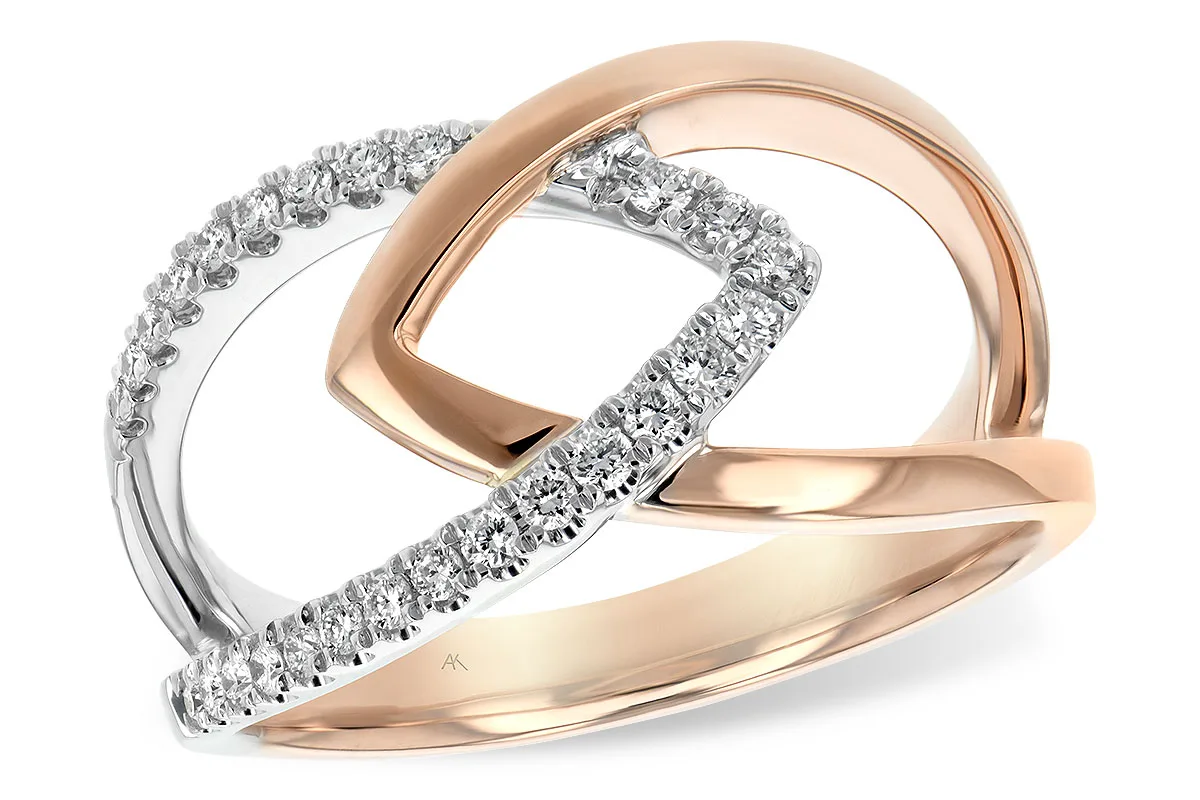 Diamond Ring in two-tone