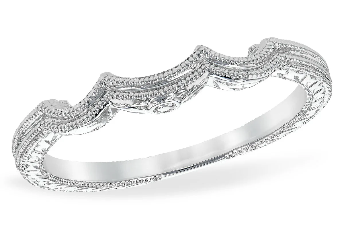 Gold Wedding Band in white gold