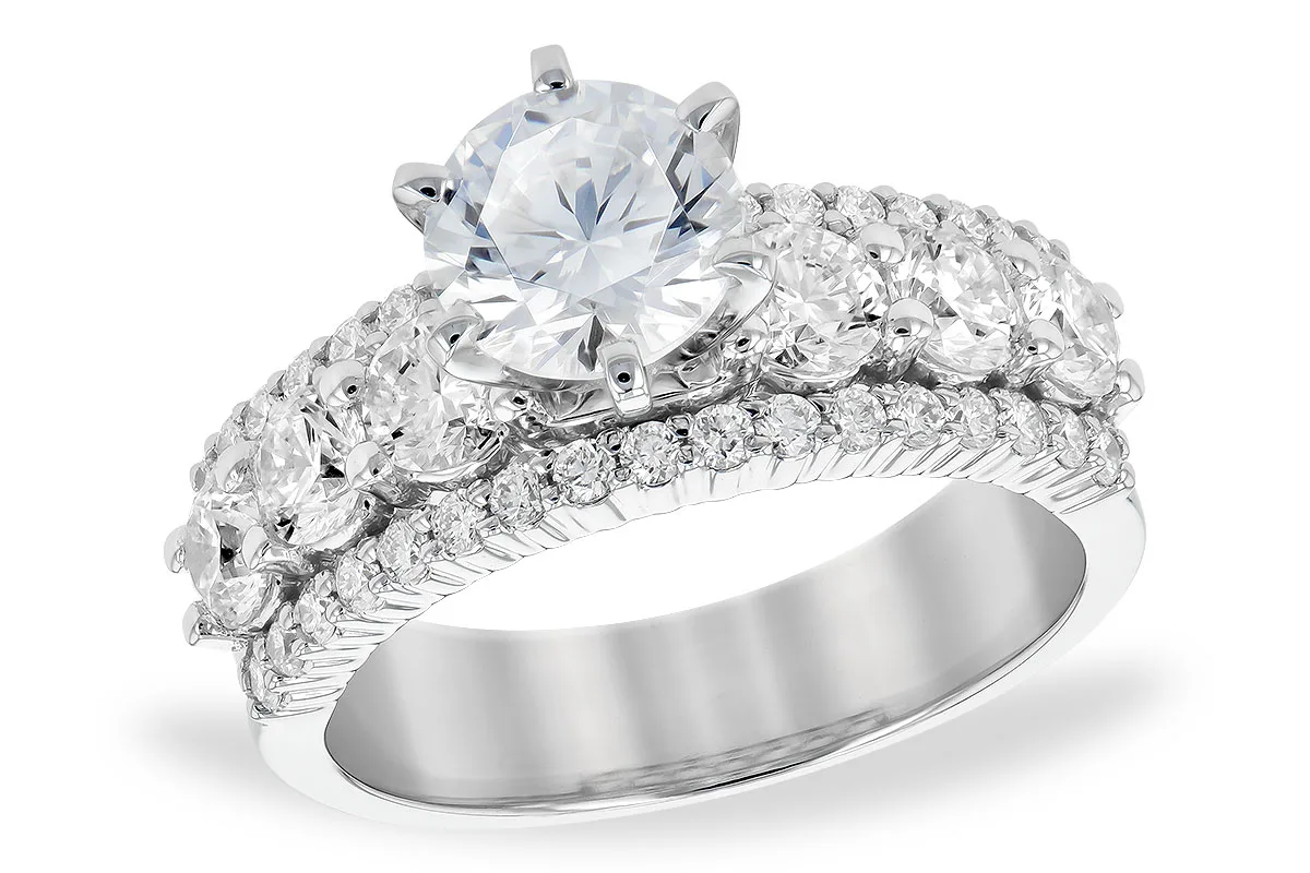 Diamond Semi-Mount Engagement Ring in white gold