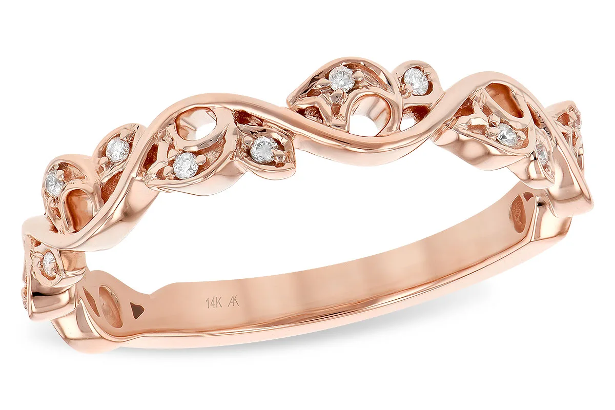 Diamond Wedding Band in rose gold