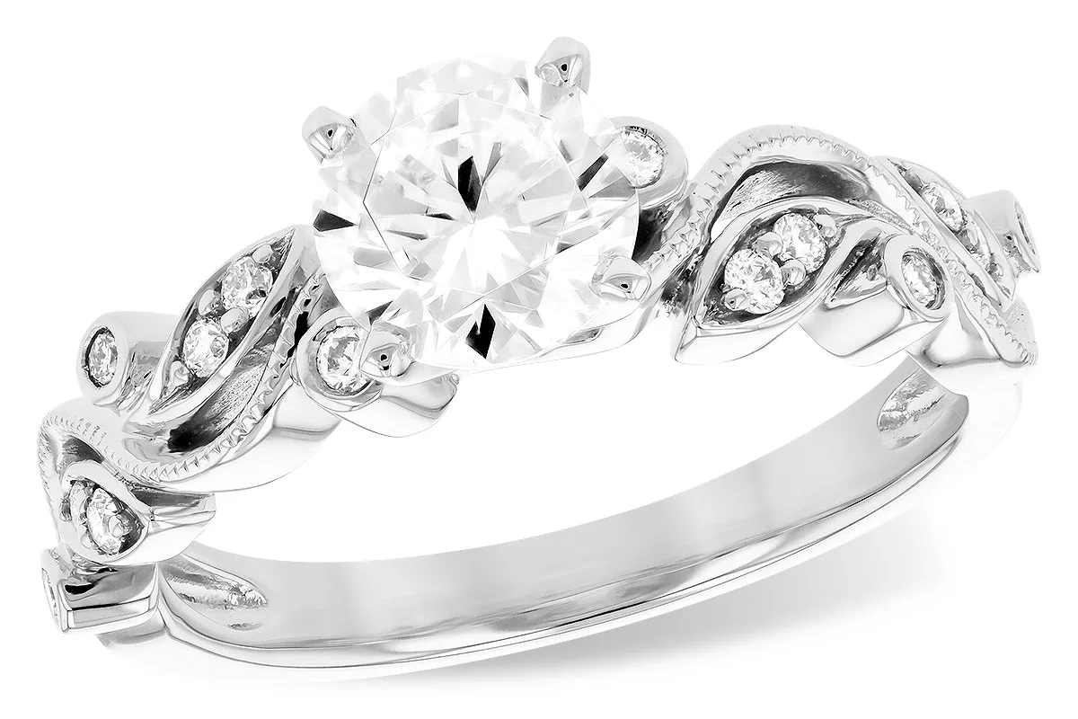Diamond Semi-Mount Ring in white gold
