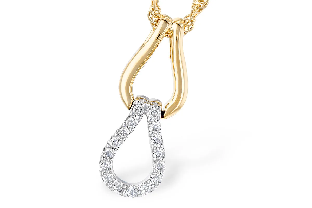 Diamond Necklace in yellow & white