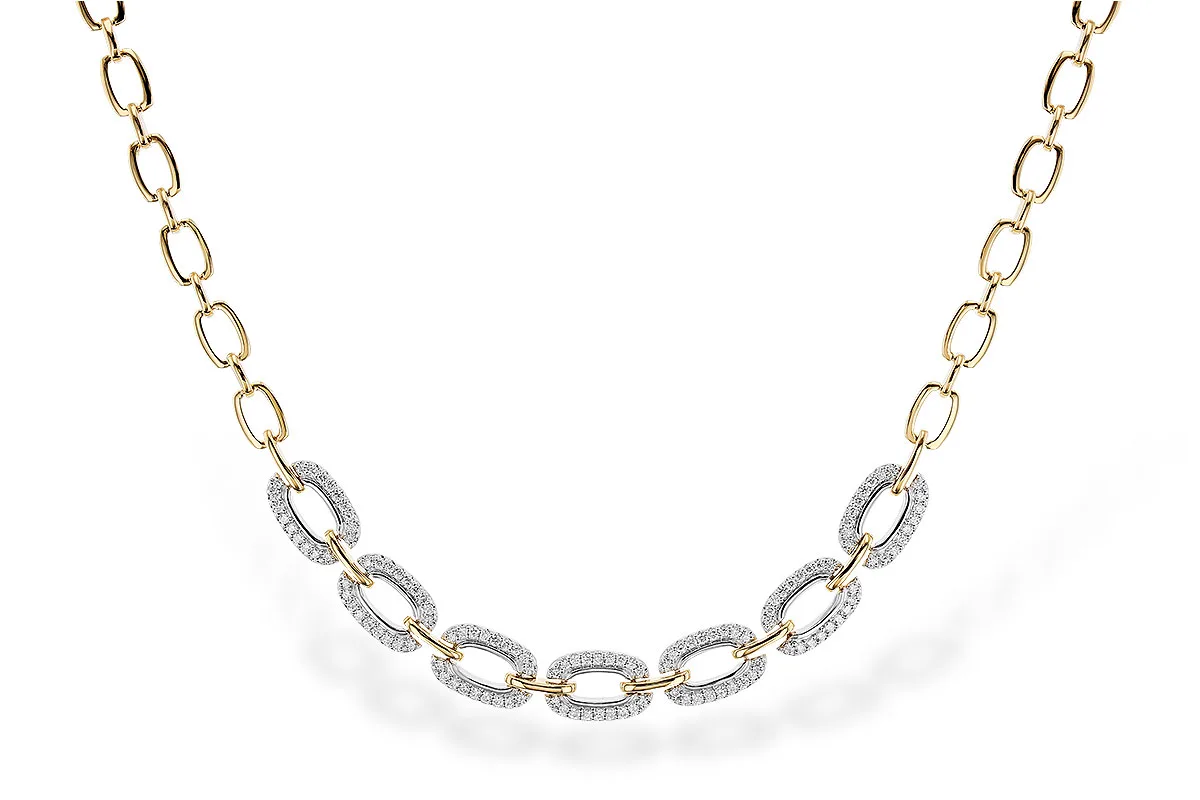 Diamond Necklace in yellow & white