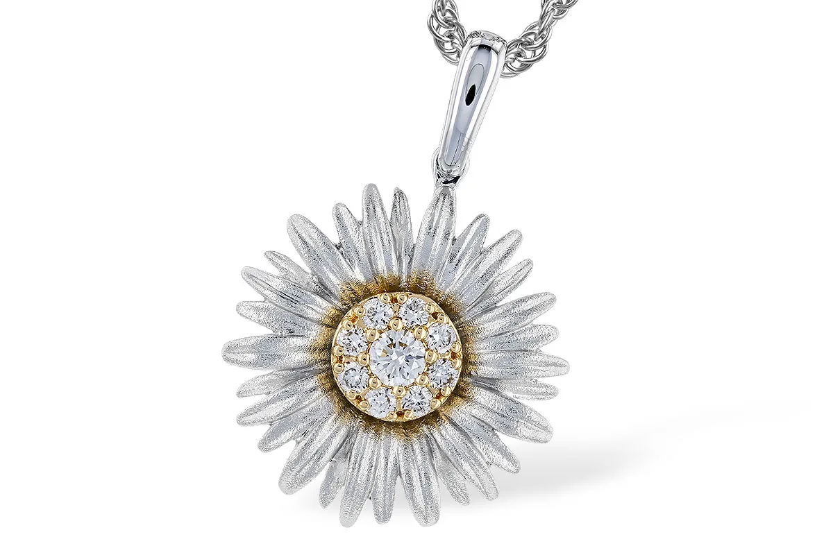 Diamond Necklace in yellow & white