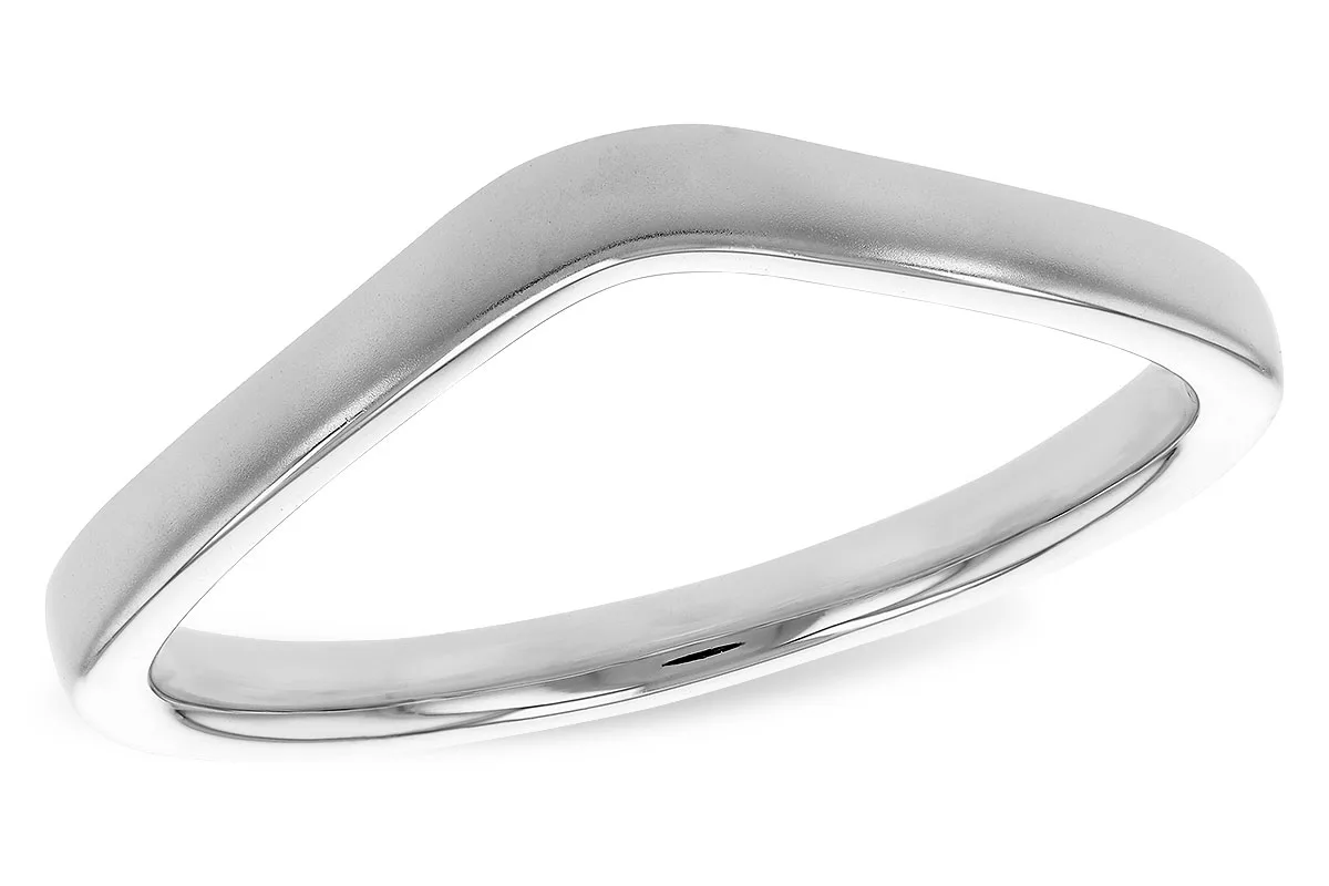 Gold Wedding Band in white gold