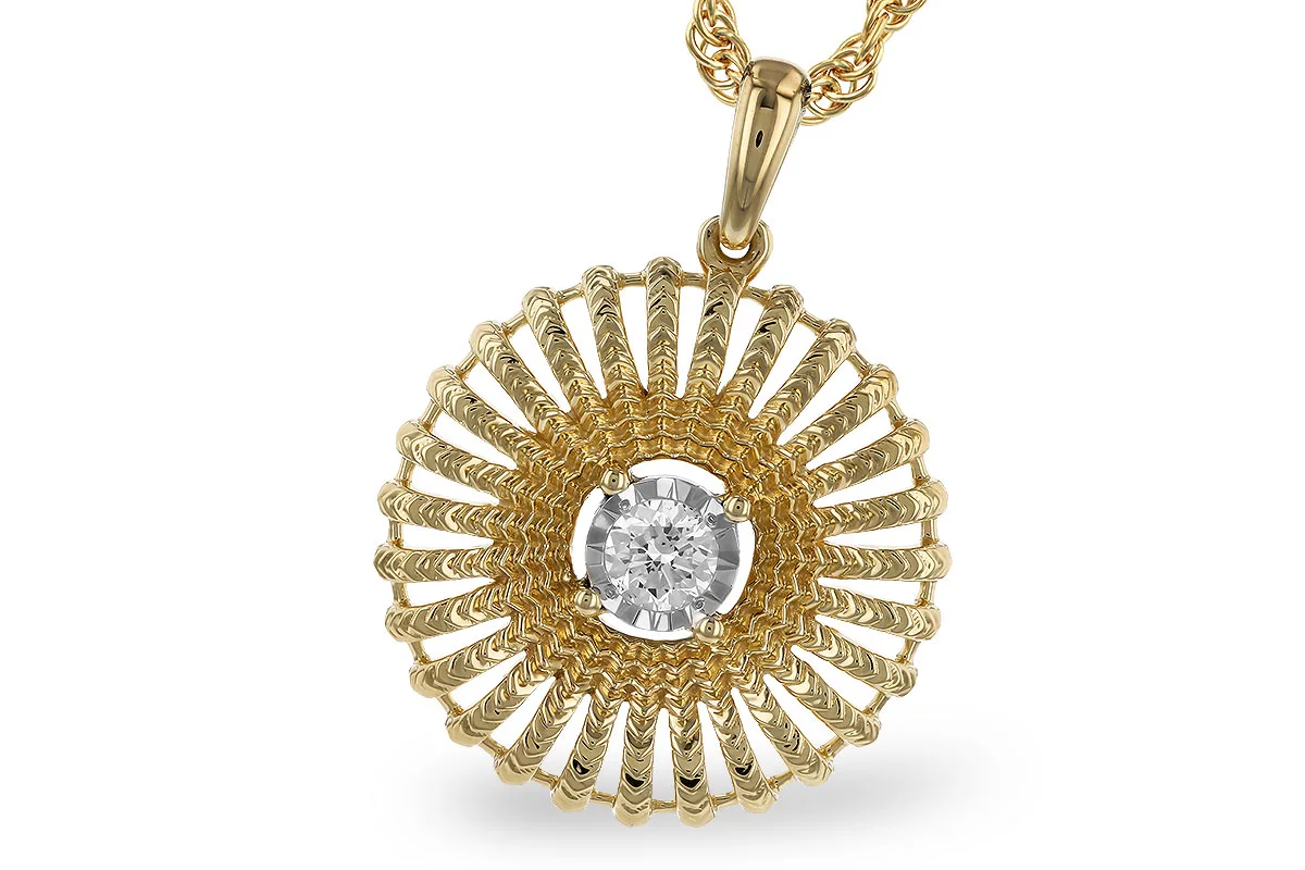 Diamond Necklace in yellow gold