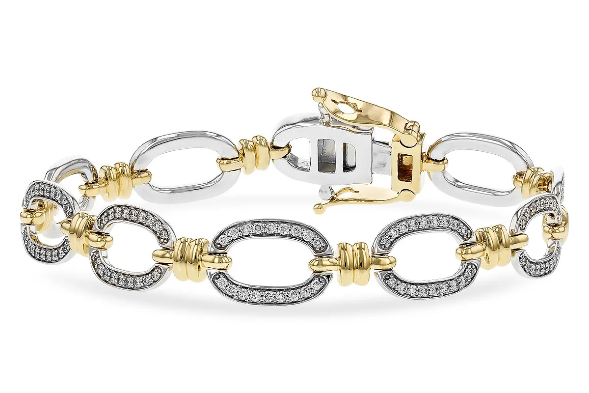 Diamond Bracelet in yellow & white