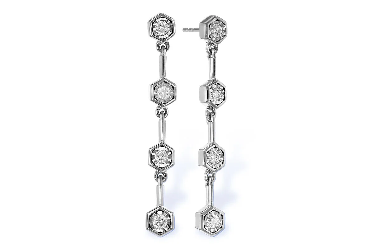 Diamond Earrings in white gold