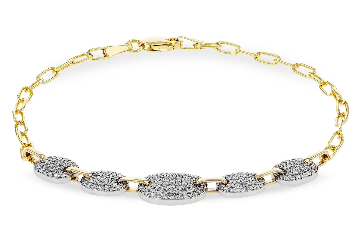 Diamond Bracelet in yellow & white