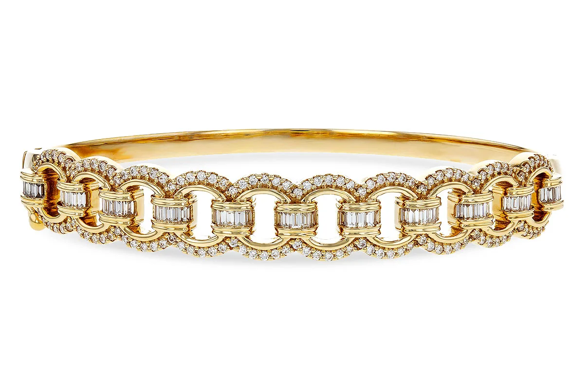 Diamond Bangle in yellow gold