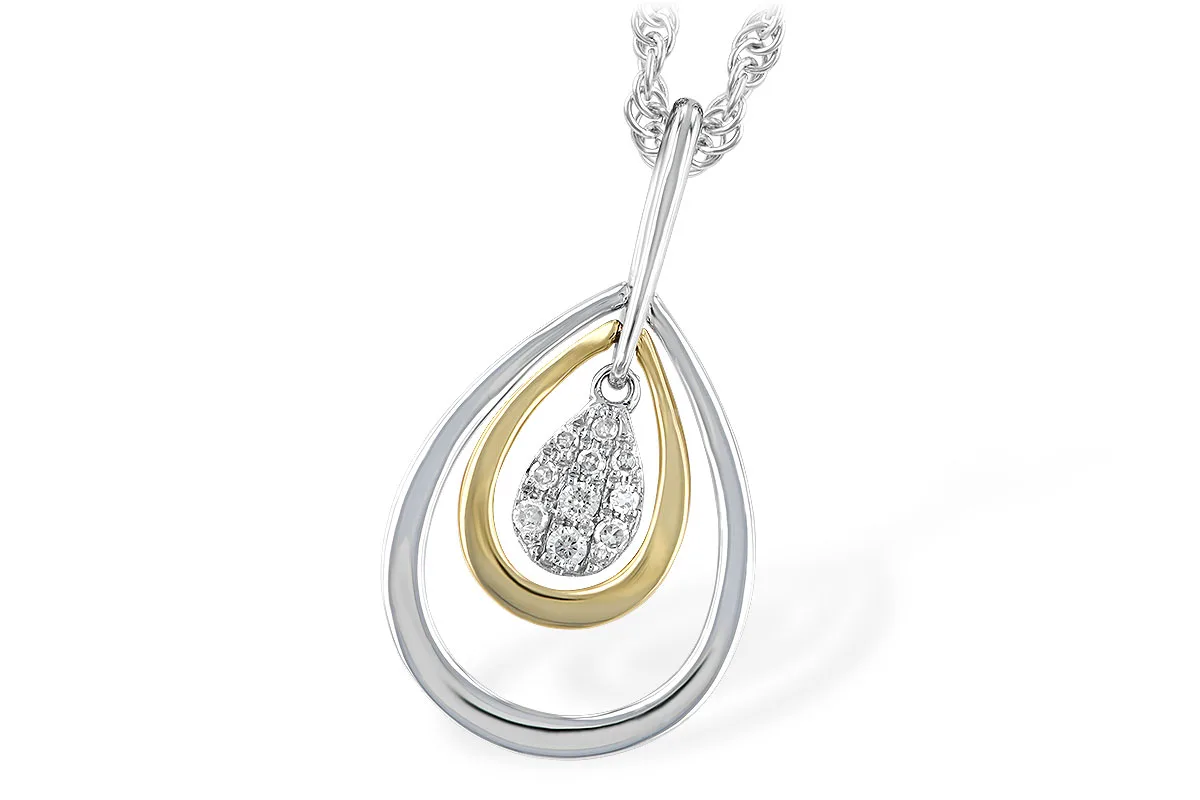 Diamond Necklace in two-tone (reversed)