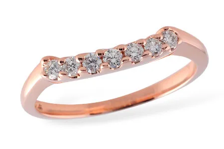 Diamond Wedding Band in rose gold