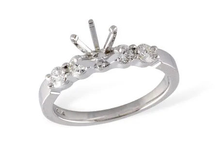 Diamond Semi-Mount Engagement Ring in white gold