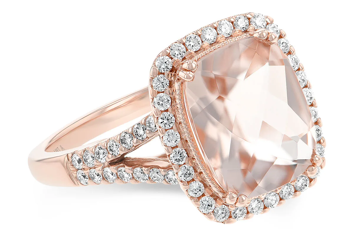 Morganite Ring in rose gold