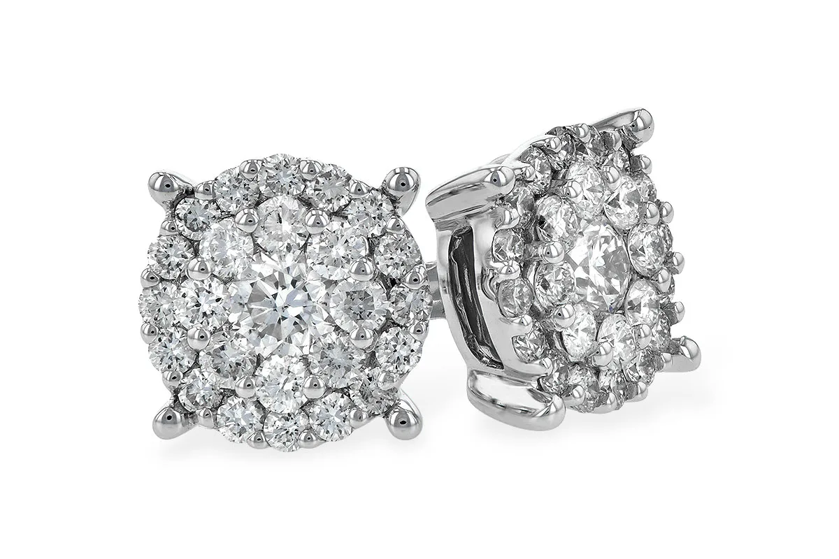 Diamond Earrings in white gold