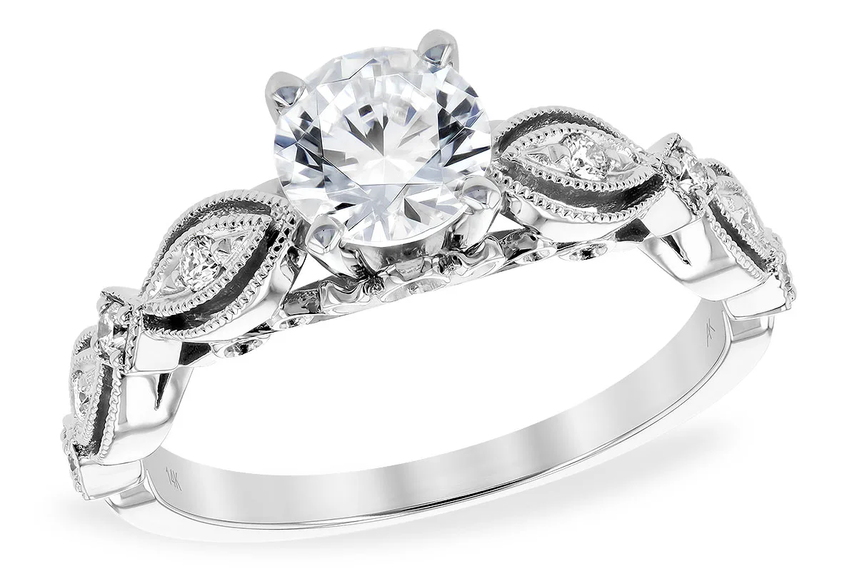 Diamond Semi-Mount Ring in white gold