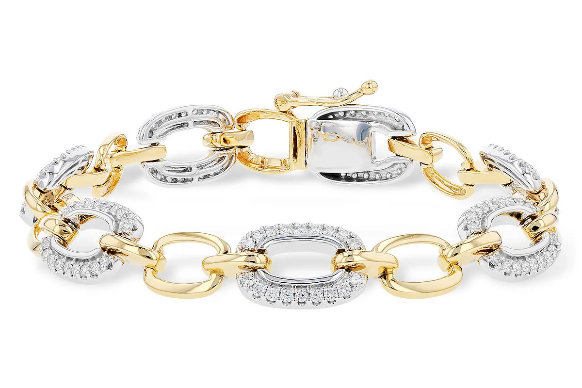 Diamond Bracelet in yellow & white