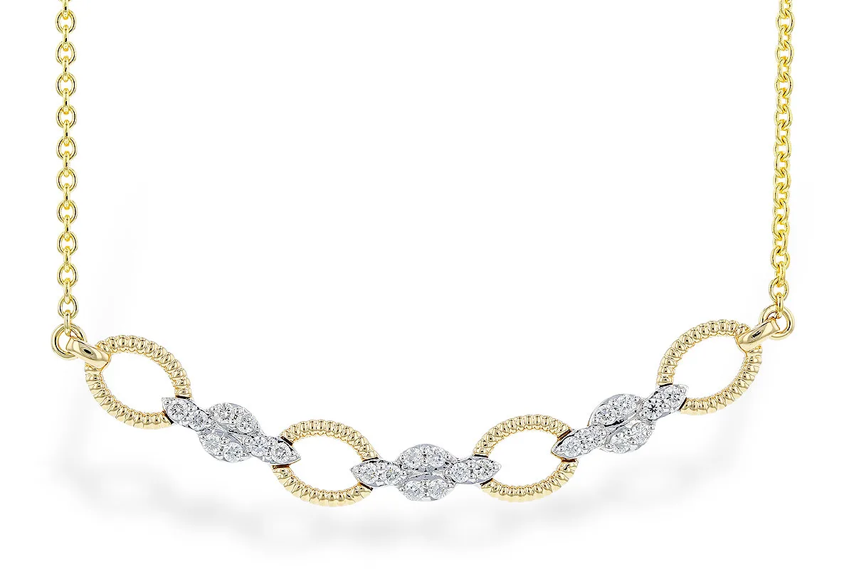 Diamond Necklace in yellow & white