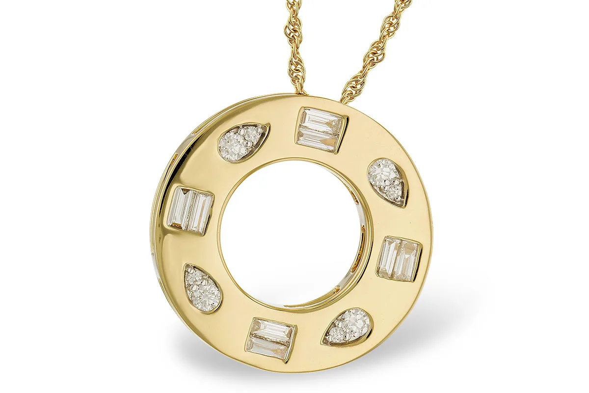 Diamond Necklace in yellow gold