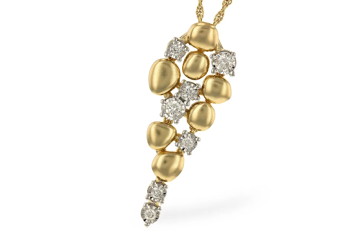 Diamond Necklace in yellow & white