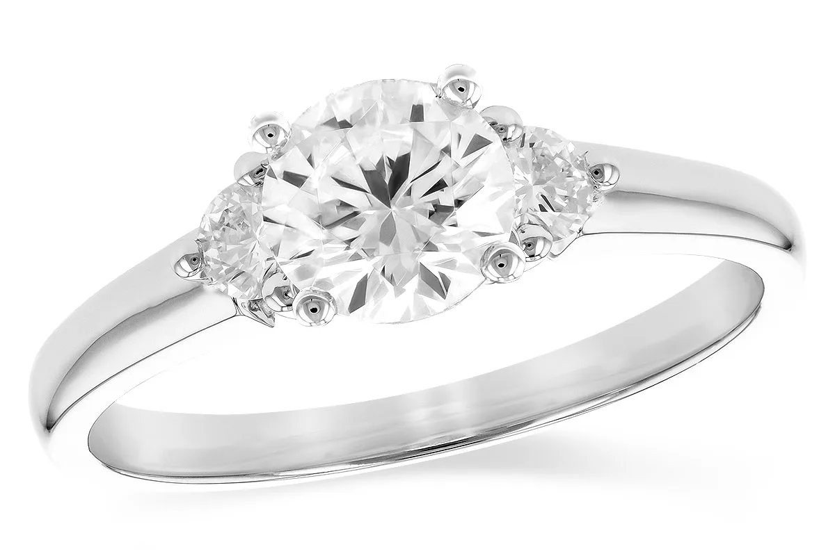 Diamond Semi-Mount Engagement Ring in white gold
