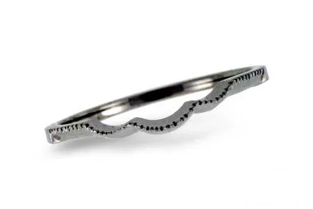 Gold Wedding Band in white gold