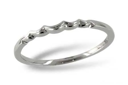 Gold Wedding Band in white gold