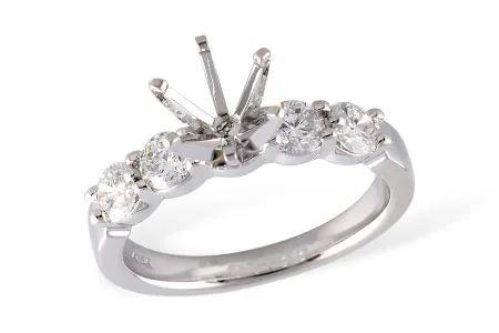 Diamond Semi-Mount Engagement Ring in white gold