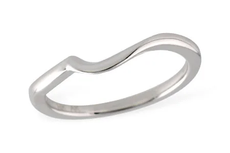Gold Wedding Band in white gold