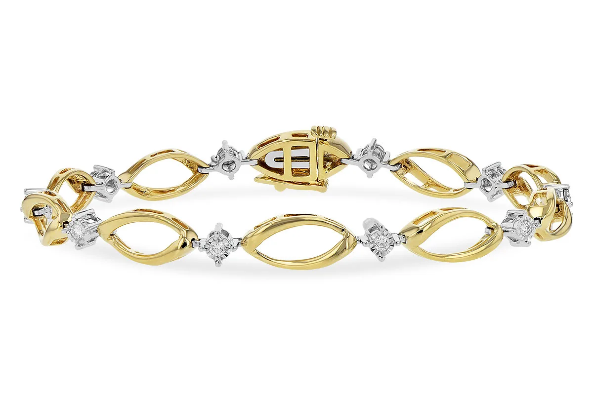 Diamond Bracelet in yellow gold