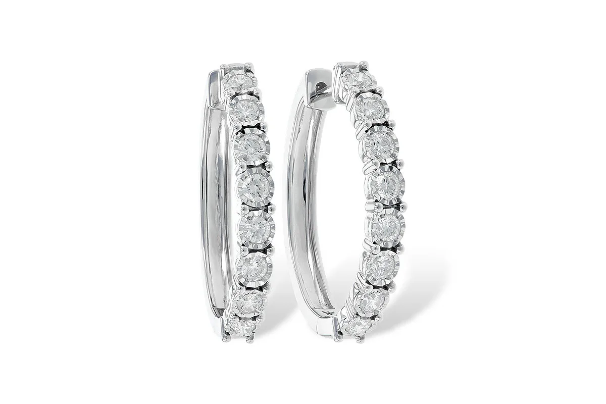 Diamond Earrings in white gold