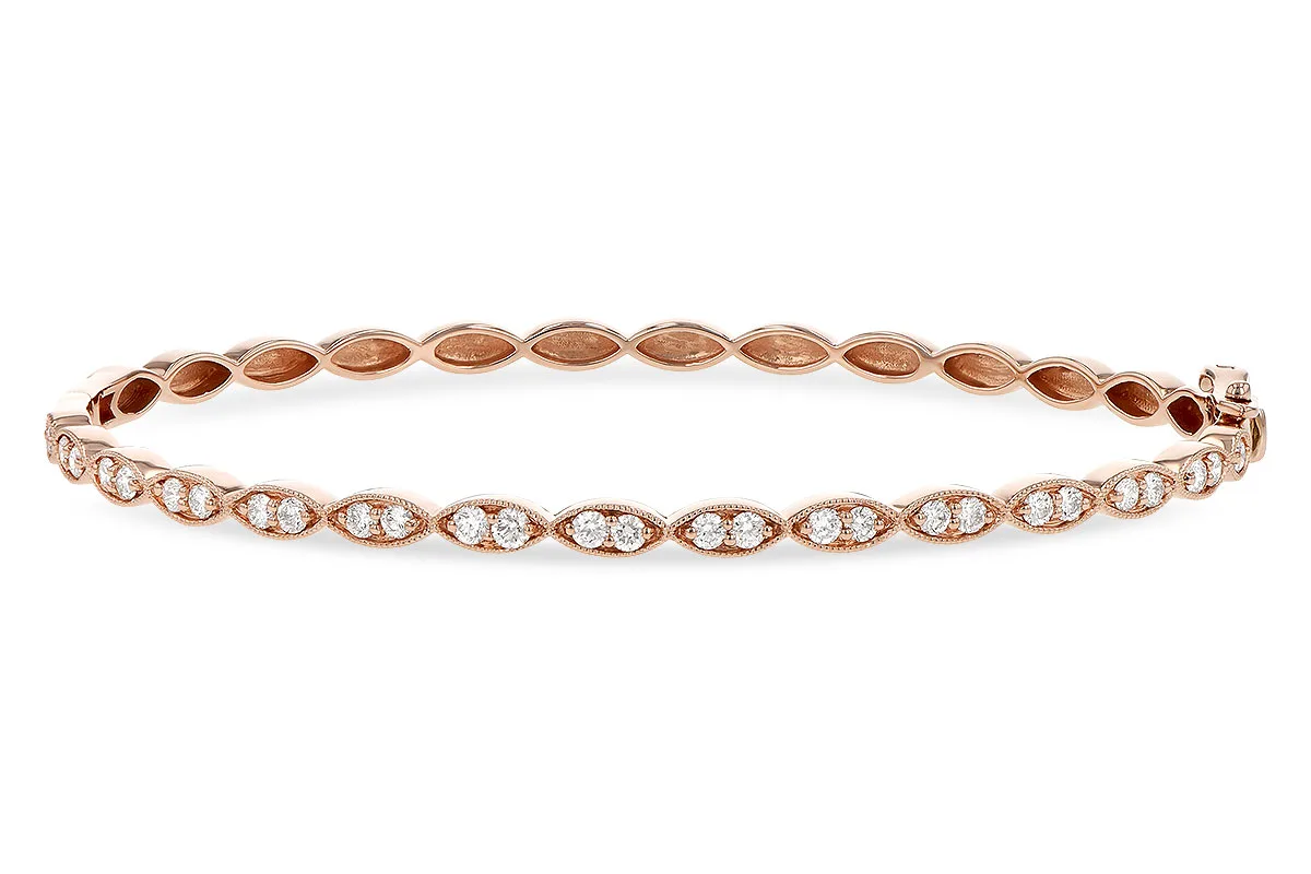 Diamond Bangle in rose gold