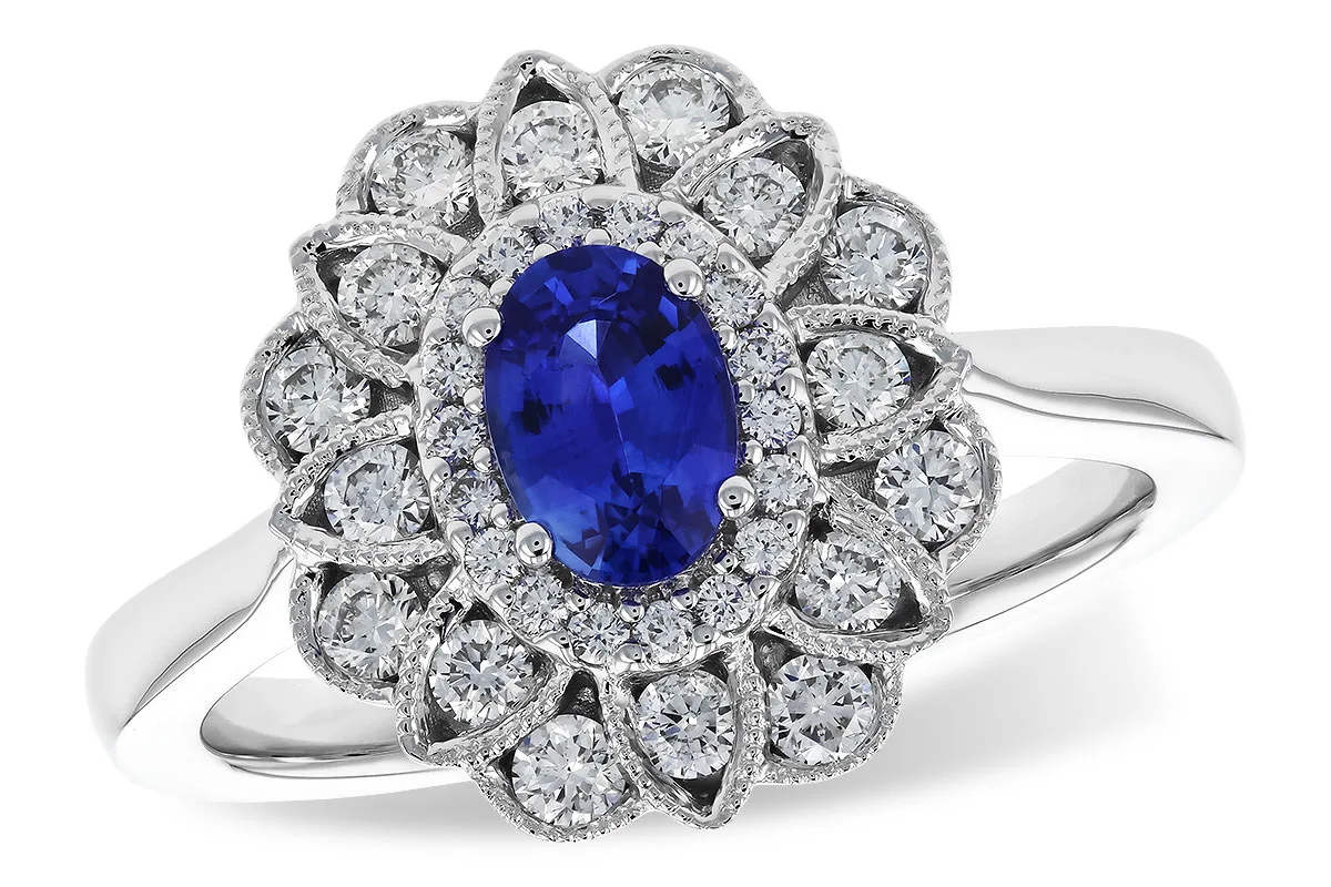 Sapphire Ring in white gold