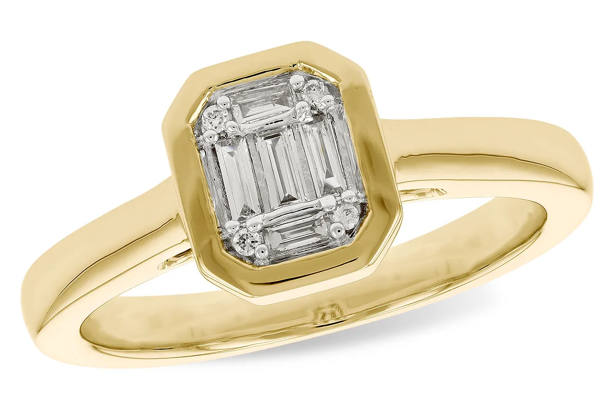 Diamond Ring in yellow gold