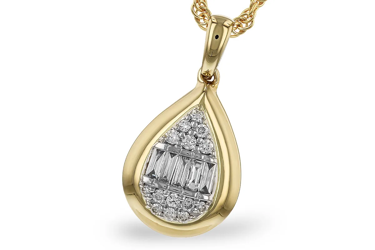 Diamond Necklace in yellow & white