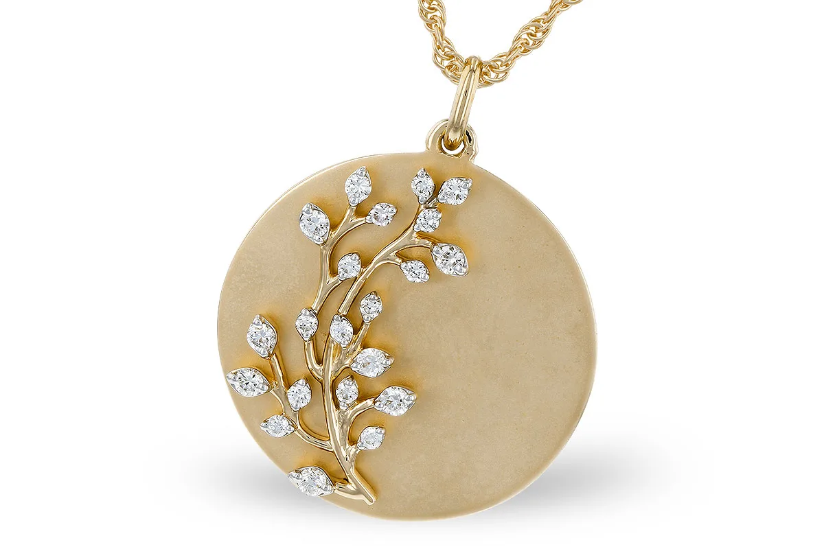 Diamond Necklace in yellow gold