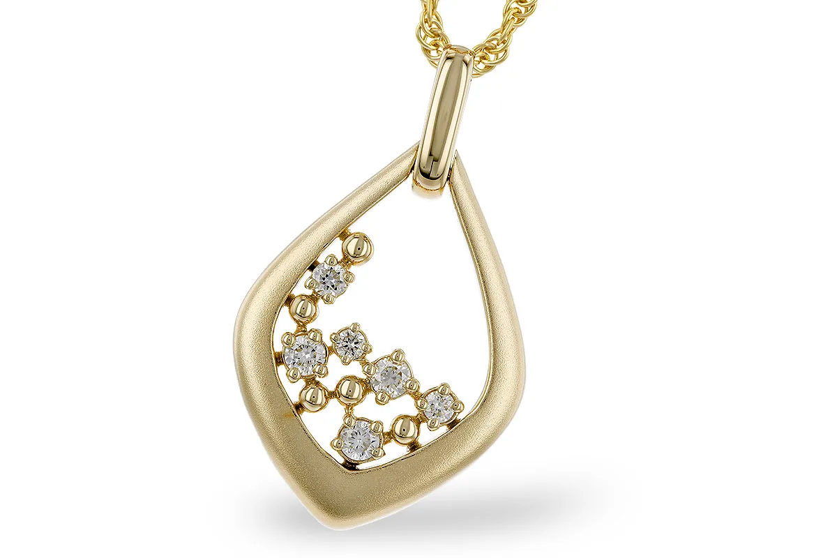 Diamond Necklace in yellow gold