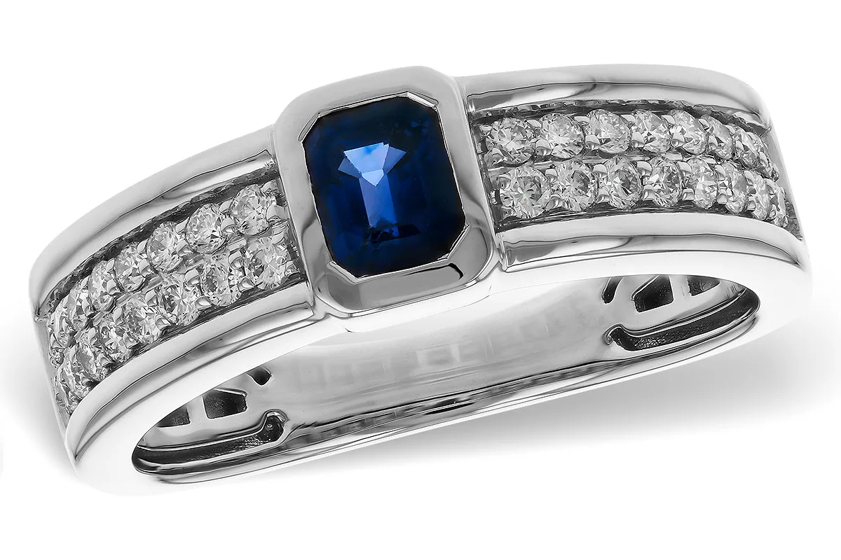 Sapphire Ring in white gold