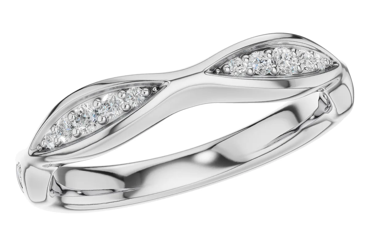 Diamond Wedding Band in white gold